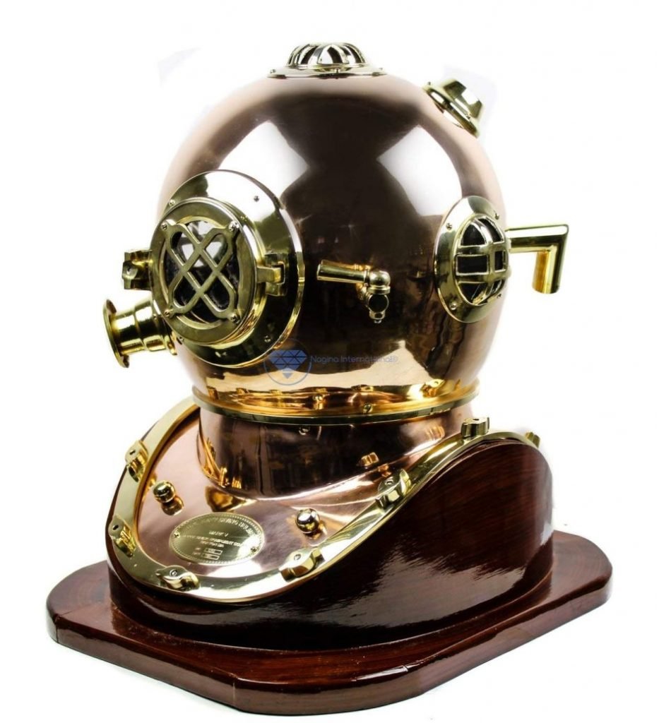 Antique Scuba 18 Diving Helmet |U.S Navy Mark V Vintage Divers Helmet Replica (Antique Black Antique Scuba 18 Diving Helmet |U.S Navy Mark V Vintage Divers Helmet Replica (Antique Black
