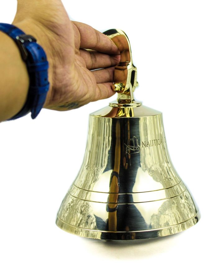 Nautical Bell - Antique Brass Finish 19