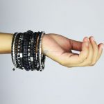 Black Bangle Bracelet (1)