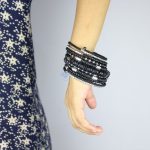 Black Bangle Bracelet (2)