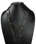 Blacked Chained Strand Necklace (5)