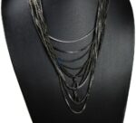 Blacked Chained Strand Necklace (6)