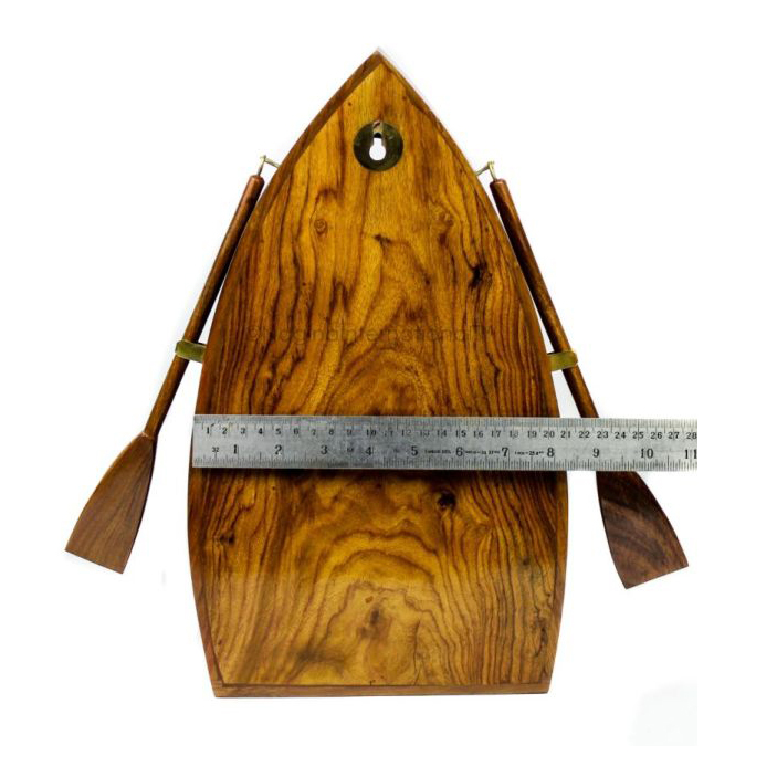 Set of 3 Key Hooks Nautical Anchor Coat Hook Wooden Board Home