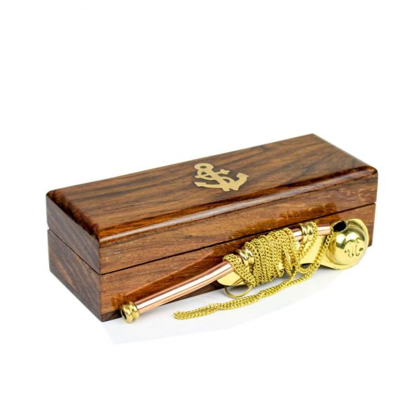 Bosun Whistle With Rosewood Box