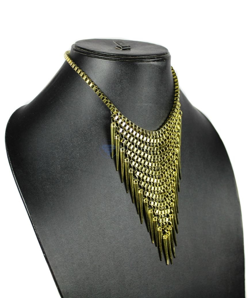 Brass Spikes Necklace (3) Brass Spikes Necklace (3)