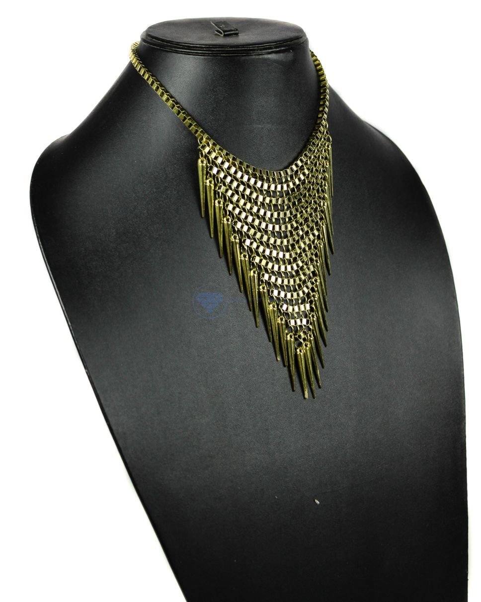 Brass Spikes Necklace (4) Brass Spikes Necklace (4)