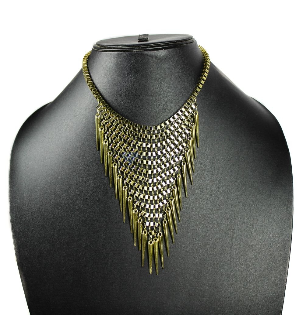 Brass Spikes Necklace (5) Brass Spikes Necklace (5)