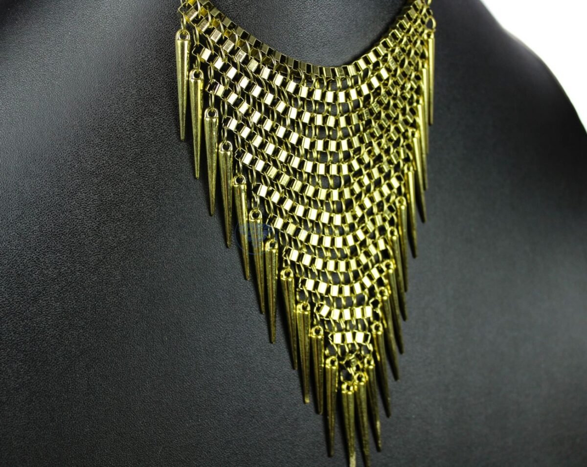 Brass Spikes Necklace (6) Brass Spikes Necklace (6)