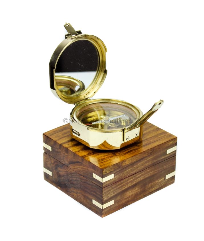 Compass Solid Brass Made Brunton Direction Compass Vintage Collectible online Gift Item, Wedding Gift