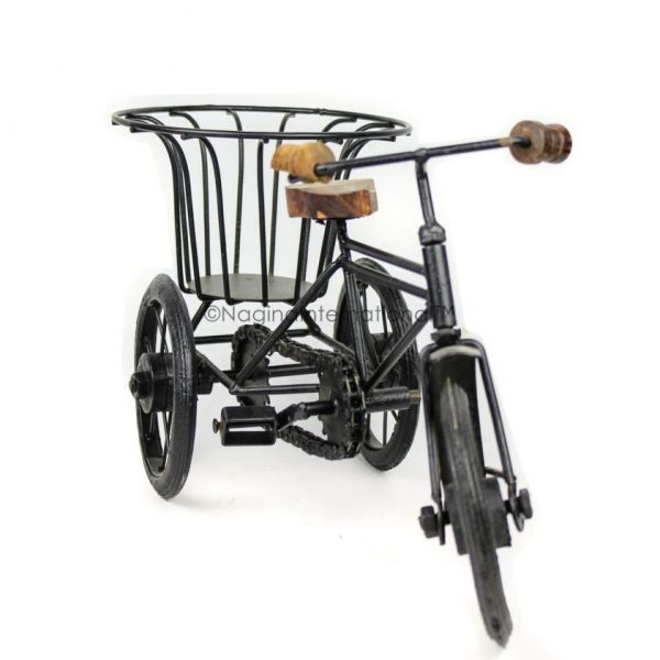 Nagina International Home Decor Iron Metal Crafted Beautiful Finger Bike | Table Decor Gifts Vehicle | Games Toy Cycle (Bouquet)