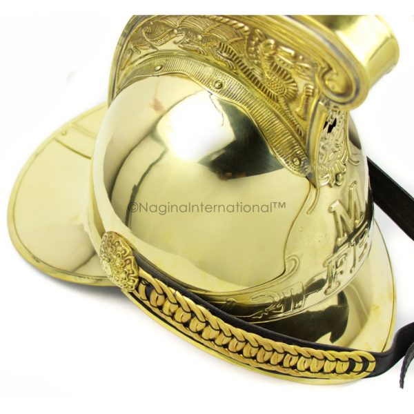 Brass Fire Fighter Helmet
