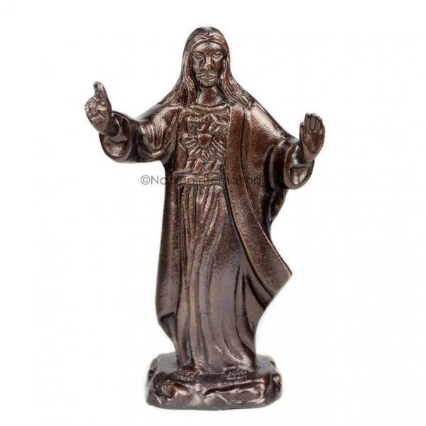 Nagina International Divine Jesus Christ's Aluminum Cast Hand Chiseled Bronze Finished Statue | Religion Statues & Gifts Sculptures