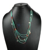 Light Green Layer Beaded Necklace (1)