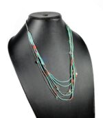 Light Green Layer Beaded Necklace (2)