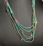 Light Green Layer Beaded Necklace (5)