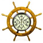 Mahogany Clock Wheel (1)