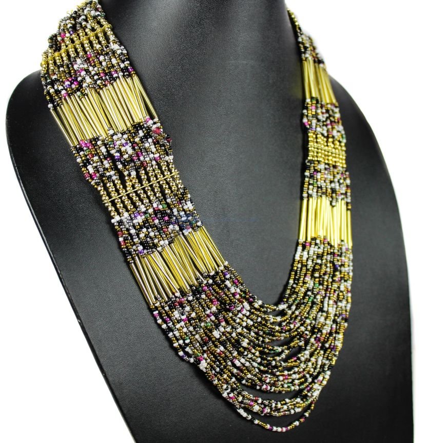 Multi-Color Strand Necklace (5) Multi-Color Strand Necklace (5)
