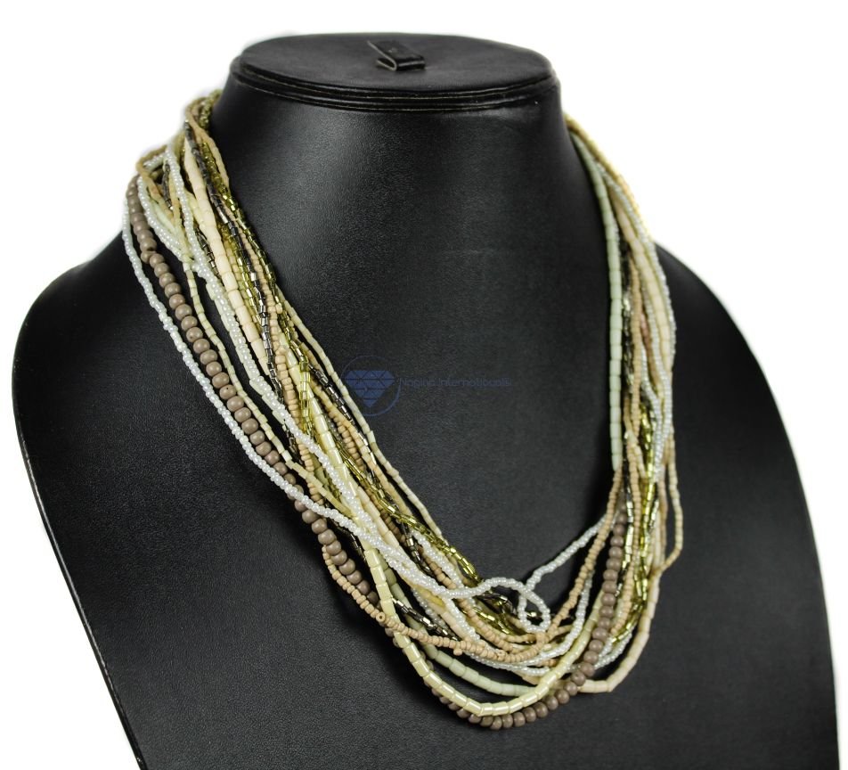 Off-White Multi-Strand Necklace (1) Off-White Multi-Strand Necklace (1)