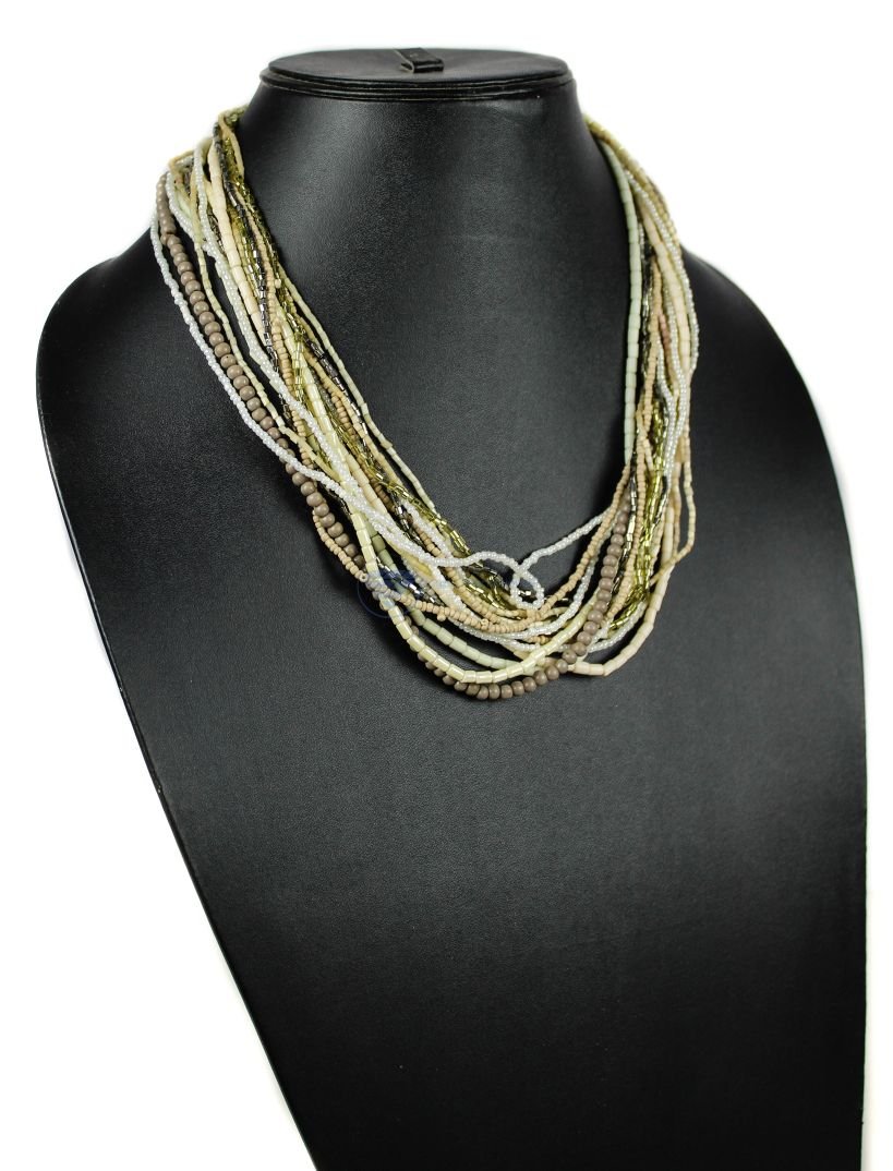 Off-White Multi-Strand Necklace (2) Off-White Multi-Strand Necklace (2)