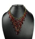 Red Plastic Pearl Necklace (1)