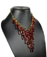 Red Plastic Pearl Necklace (2)