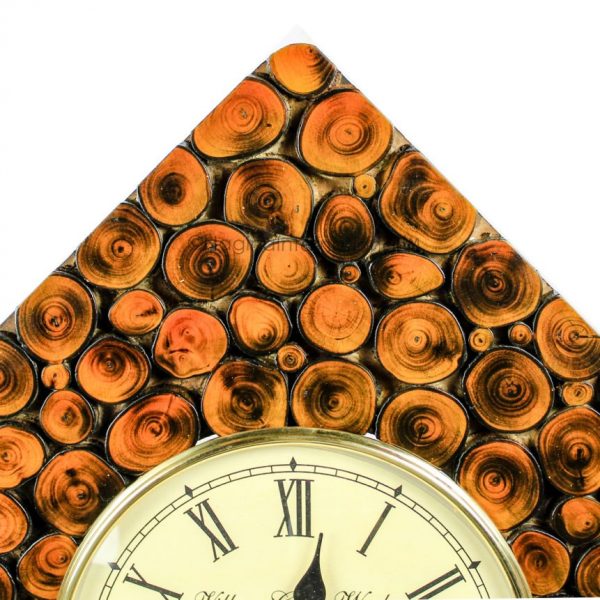 Nagina International Exotic Handmade Sliced Logged Wall Decor Time's Nautical Crafted (Teak Wood)