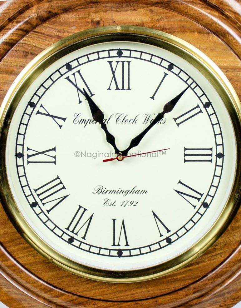 Nagina International Wall Clocks - Brass Porthole Wall Clock On
