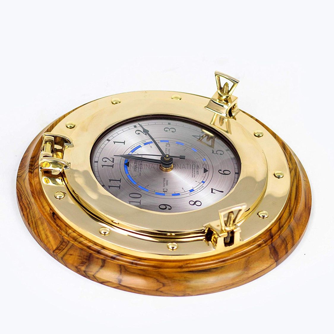 Nagina International Nautical Boat's Porthole Time & Tide Clock