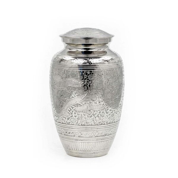 Aluminum Metal Cremation Urns for Ashes & Mortal Remains | Handmade Beautiful Urns for Humans and Pets (Pencil Nickel Craft)