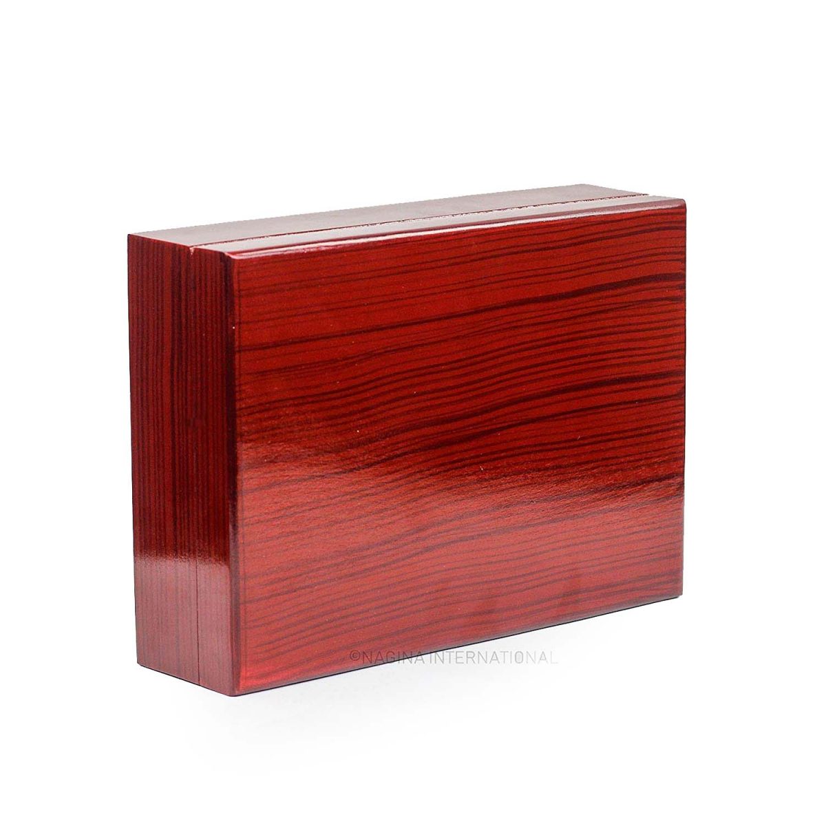 Rosewood Imprinted Beautifully Grained Plain Tea Bag & Sachet Storage Box | Hand Crafted Tea Chest | Nagina International