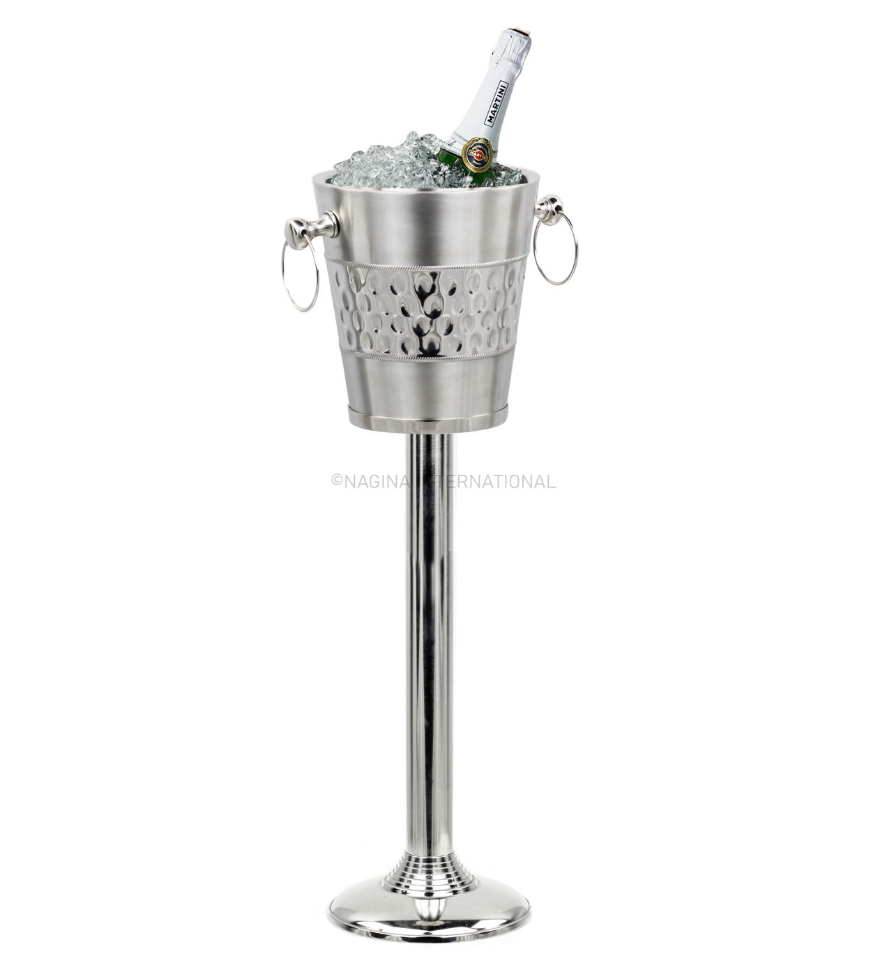 Large Champagne Glass Premium Aluminum Free Standing Nickel Plated Wine  Chiller | Wine Coolers & Cellar With Ice Bucket | Kitchen & Bar Wares |  Nagina