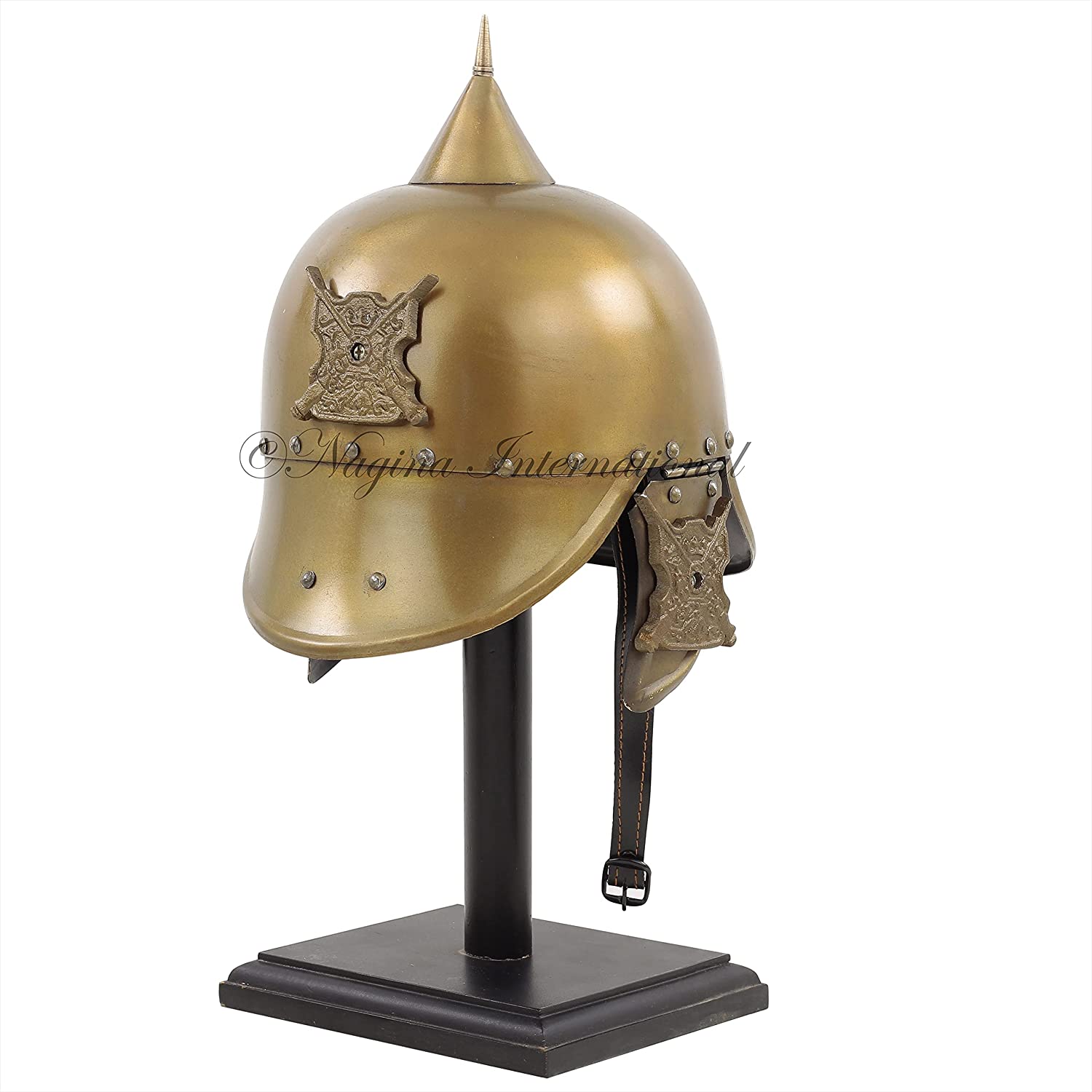 Pickelhaube Helmet ~ Medieval Knight ~ German Armor Vinatge style brass steel\ 