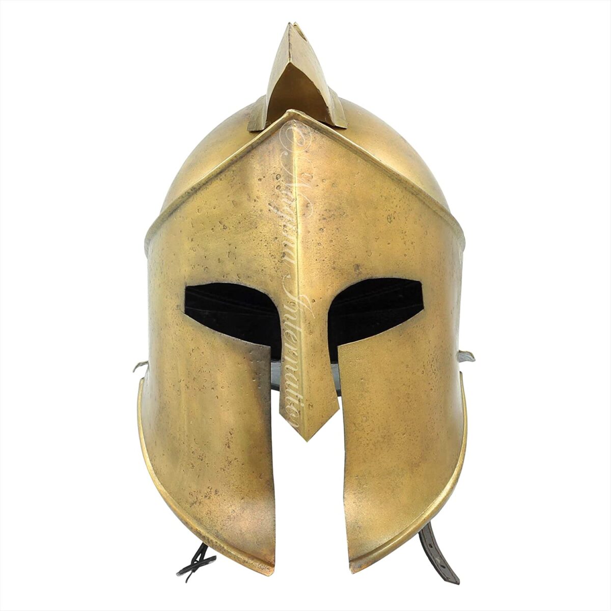 Antique Bronze Finish Ancient Medieval Armor Knight Spartan 300 Movie King Leonidas Helmet Replica | Classical Old Look Vintage Style Costume