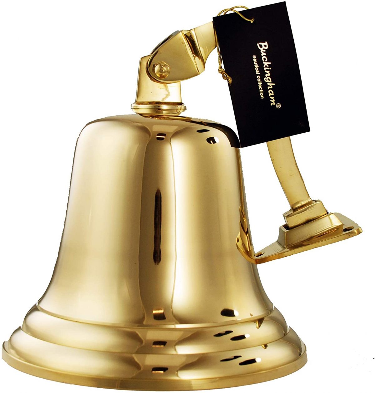 Nagina International Buckingam Palace Nautical Brass Polished Boat Bell Solid Brass Maritime Signature Bell