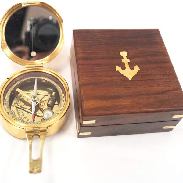 3" Brunton Style Compass w/Box - Navigational Instrument