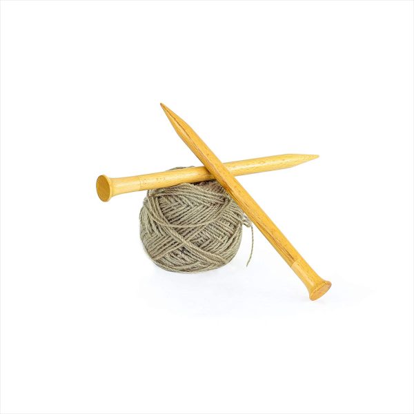 Nagina International US Size 6-4 mm 12" Premium Maple Wood Crafted Knitting Needle | Yarn Knitting Accessories & Supplies (Maple)