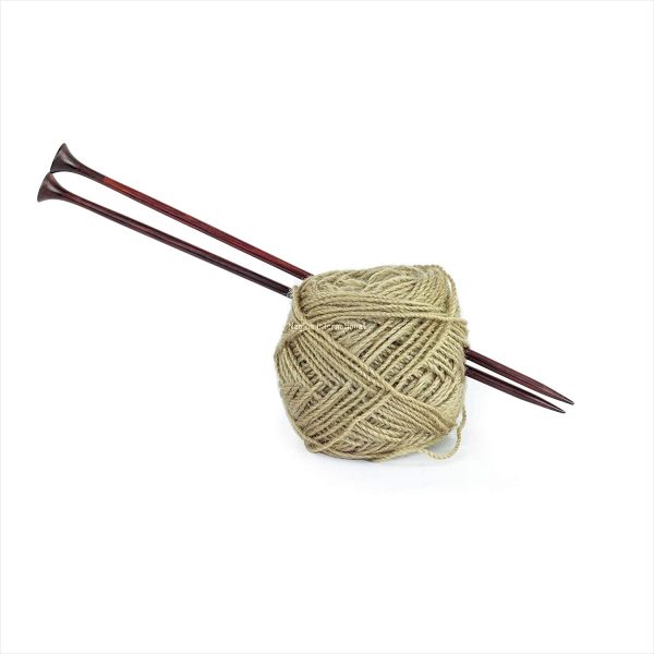 Nagina International US Size 6-12" Rosewood Crafted Premium Yarn Knitting Needles | Premium Yarn Accessories & Supplies