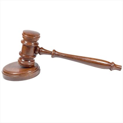Wooden Gavel Auction Hammer With Circular Sound Block for Lawyers, Advocates, Solicitors, Court Judges & Auctioneers |Law Office Desk Accessories | Ideal Office Decor & Gift Ideas for Legal Fraternity